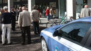 La polizia all’Oviesse