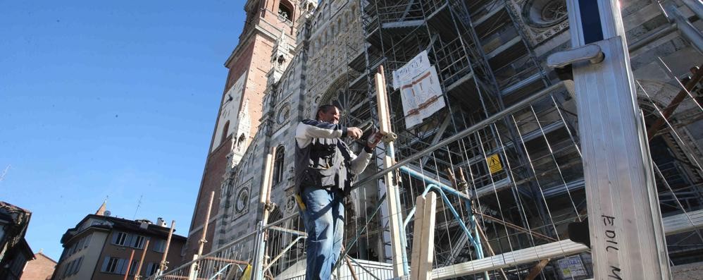 Monza Duomo lavori facciata