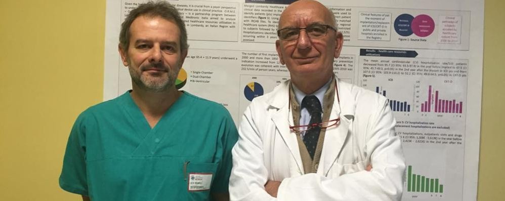 Monza, ospedale Cardiologia: gli specialisti Giovanni Rovaris e Felice Achilli