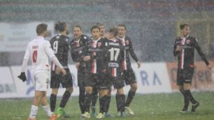 Calcio, il Monza torna a vincere al Brianteo sotto la neve