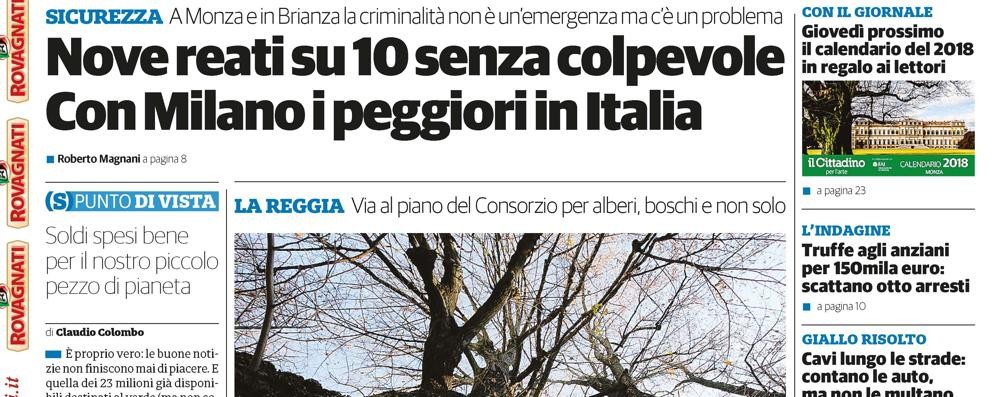 prima pagina il cittadino giovedì 7 dicembre 2017