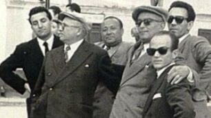 Una foto di Cosa nostra in Sicilia: si riconoscono da sinistra Leonardo Pandolfo, Cesare Manzella, Luigi e Masi Impastato, Sarino e Gaetano Badalamenti - foto da Internet