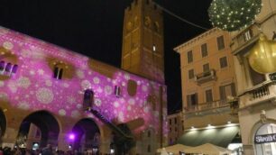 Monza illuminazione di Natale in centro