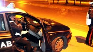 Un posto di controllo dei carabinieri