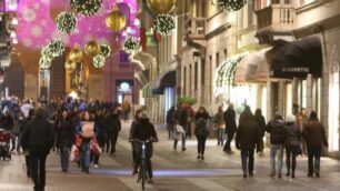 Il centro di Monza addobbato a festa