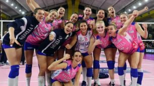 La gioia della Saugella: è final four di Coppa Italia