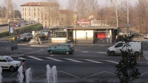 Il parcheggio di piazza Castello, teatro dell’episodio