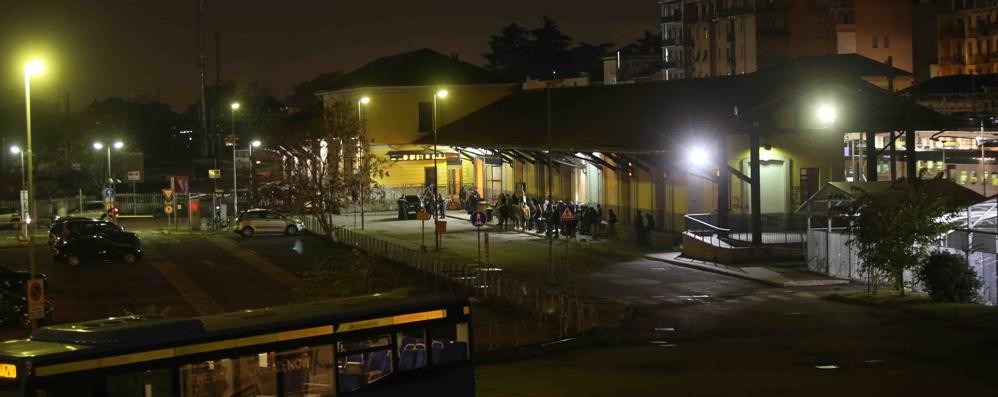 La zona di piazza Castello a Monza