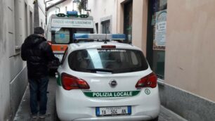 I soccorsi arrivati in via Da Vinci a Seregno