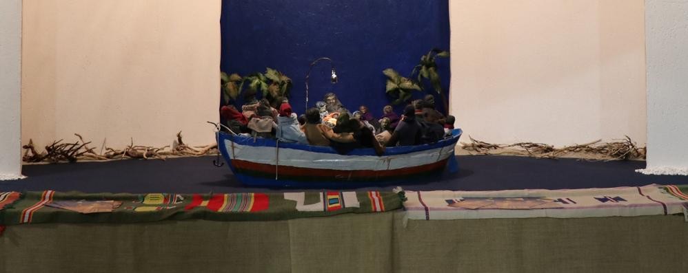 La barca utilizzata per realizzare il presepe