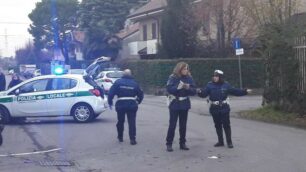 Seregno - La Polizia locale al lavoro per i rilievi