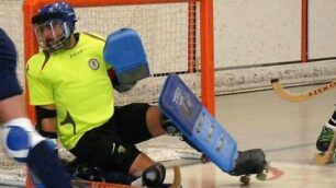 Seregno - Stefano Di Biase, capitano del Seregno Hockey 2012, in azione