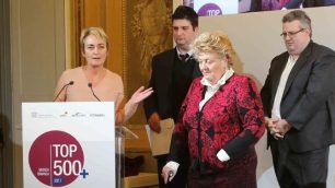Monza Top 500 + 2017 Premio Rovagnati: Lorenzo Rovagnati al centro, con la mamma Claudia e il fratello Ferruccio