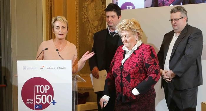 Monza Top 500 + 2017 Premio Rovagnati: Lorenzo Rovagnati al centro, con la mamma Claudia e il fratello Ferruccio