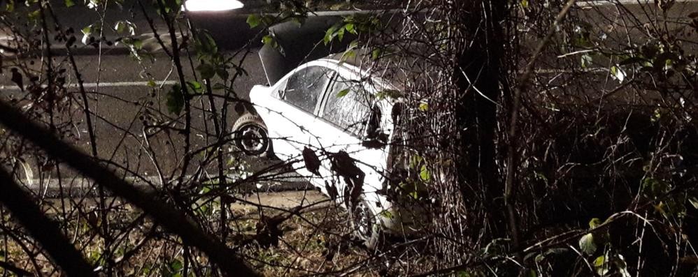 Incidente Valassina curvone Briosco sabato sera