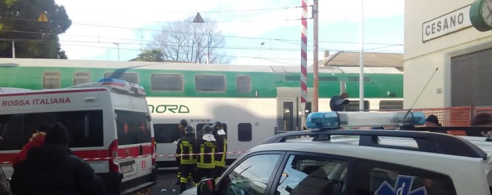 cesano maderno - incidente ferroviario