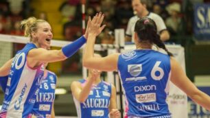 Volley Vero volley Saugella Team Monza contro campionesse d'Italia Igor Novara