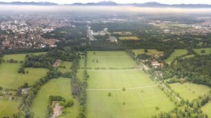Panorama del Parco di Monza nei pressi della Reggia scattata con drone da Federico Barbieri