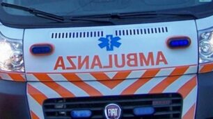 L'ambulanza ed i soccorritori sul posto