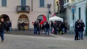 CasaPound in piazza Carrobiolo a Monza