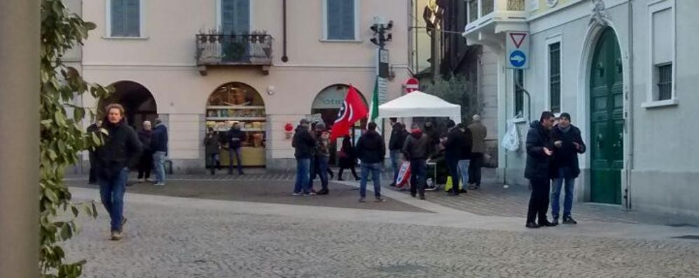 CasaPound in piazza Carrobiolo a Monza