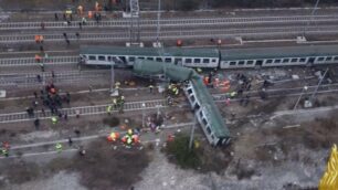 Deragliamento Pioltello: la foto dei Vigili del fuoco