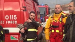 Vigili fuoco Monza salvataggio cane Leo