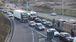 Incidente all’uscita di Giussano sulla Valassina