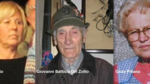 Nova Milanese, vittime del tallio: Patrizia Del Zotto, Giovanni Battista Del Zotto, Maria Gioia Pittana