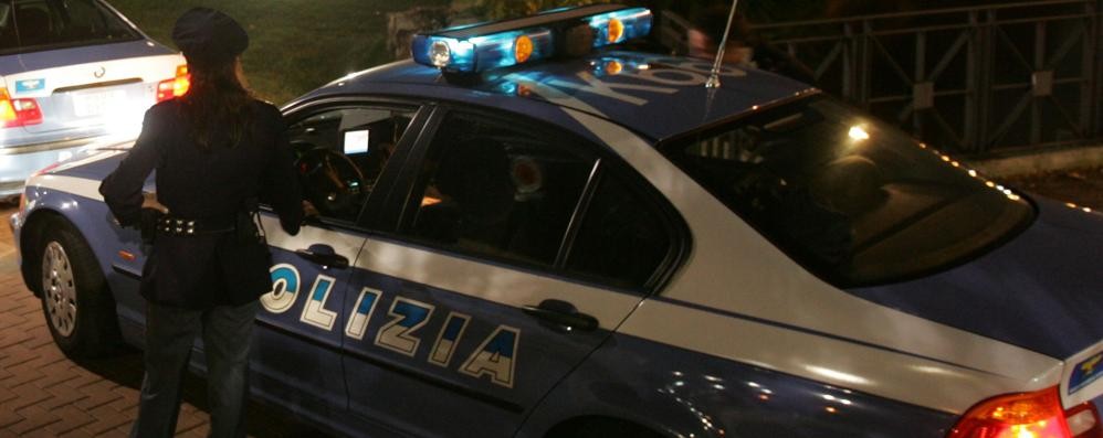 Una pattuglia della polizia di Stato