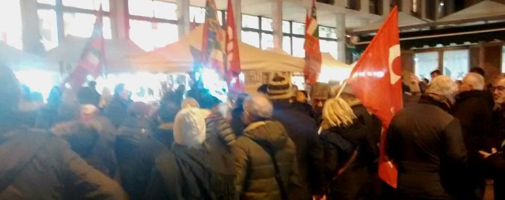Monza presidio Anpi Aned piazza Centemero 19 gennaio
