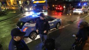 La polizia in zona stazione