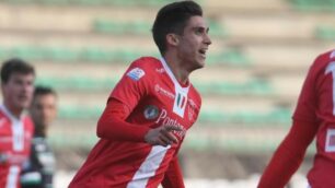 MONZA calcio Monza Arzachena: Luca Giudici autore del gol