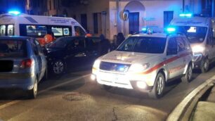 Veduggio incidente stradale via Veneto-Verdi