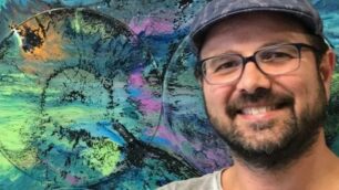 L'artista medese Mattia Consonni ( foto Volonterio)