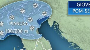 Meteo previsioni neve Monza e Brianza