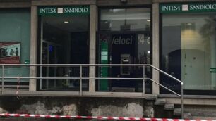 La banca dove è stata trovata la bomba inesplosa