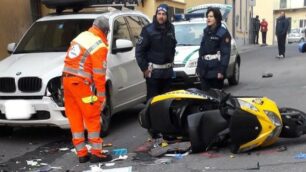 Triuggio, incidente scooter auto venerdì 16 febbraio