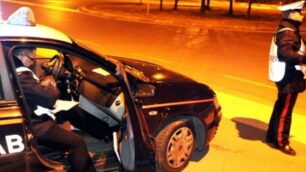 Un posto di blocco dei carabinieri