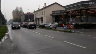 Il tratto di via Milano che sarà chiuso per lavori