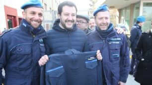 Monza, Matteo Salvini (Lega) in visita a carcere e mercato San Rocco