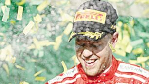 Sebastian Vettel dopo il successo di Melbourne