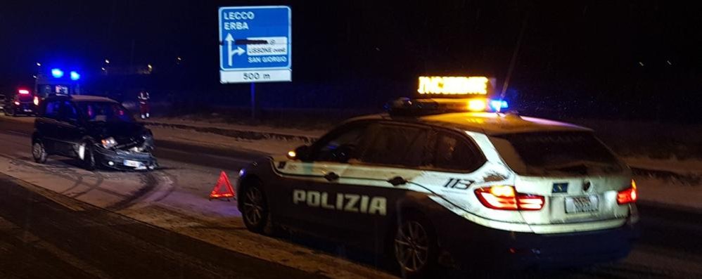 Neve Valassina incidente notte Desio