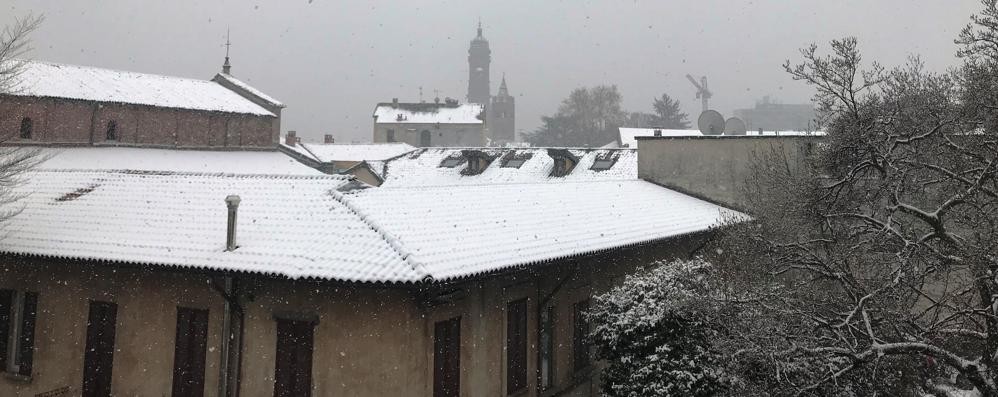 Neve a Monza venerdì 2 marzo 2018