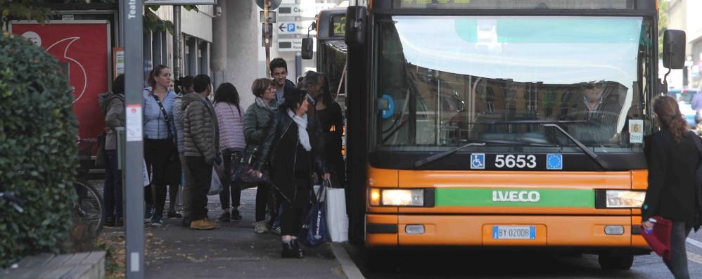 Un autobus a Monza