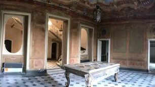 Gli interni di Villa Borromeo in una foto pubblicata dal sindaco Rosalba Colombo