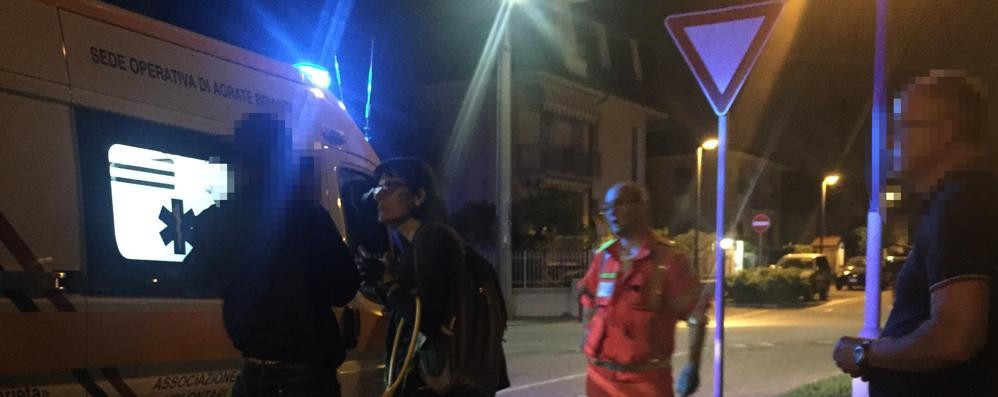Arcore soccorsi ragazzina piazza Pertini