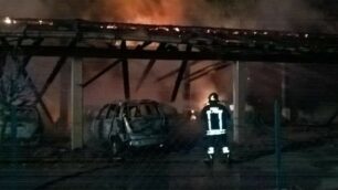 BIASSONO incendio alle Cascine