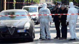 I carabinieri sul luogo dell’omicidio