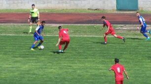 Calcio, Seregno: Matteo Barzotti in azione a Chieri